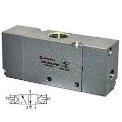 V53t4dda-Xp0200 : Norgren V53 Series, Two-Position, Three-Way Normally Closed Valve, Air Actuated, Air Return, 1/2 Inch Npt Port 1
