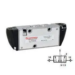 V60p5dda-Xp0200 : Norgren V60 Series Two-Position, Five-Way Air Actuated, Air Return 1/8 Inch Npt Ported Valve 1