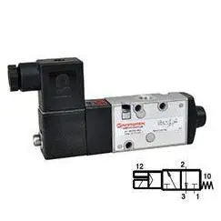 V61r417a-A313jb : Norgren V60 Series 1/4" Npt Two-Position, Three-Way, Normally Closed, Internal Pilot, Spring Return, Non-Locking, 24Vdc, Cable Grip 0-240Vac/Vdc 1