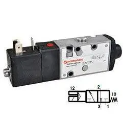 V61r417a-A318ja : Norgren V60 Series 1/4" Npt Two-Position, Three-Way, Normally Closed, Internal Pilot, Spring Return, Non-Locking, 120Vac, No Connector 1