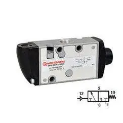 V61r4d7a-Xp0900 : Norgren V61 Series Two-Position, Three-Way Normally Closed Air Actuated, Spring Return, 1/4 Inch Npt Ported Va 1