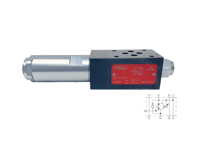 Vrp2-06-As/21-B : Argo Modular Pressure Reducing-Relieving Valve, Spool Type, Direct Acting, 13 Gpm, 5100Psi Rated 1