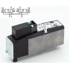 Vs26sa11df313a : Norgren Vs26 Series, 2X3/2 Nc Valve, Sol/Spring (24Vdc) With Soft Seal Spool, Non-Locking 1