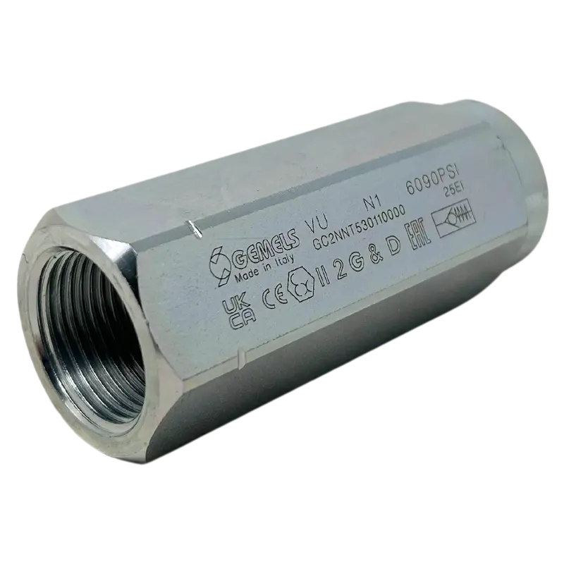 Vu N1 Dn25 1111 5075Psi : Gemels Check Valve, 1 Npt, 5075Psi Rated, Carbon Steel 1