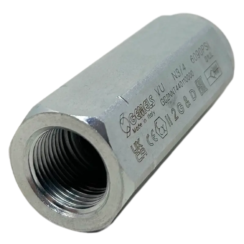 Vu N3/4 Dn20 1111 5800Psi : Gemels Check Valve, 3/4 Npt, 5800Psi Rated, Carbon Steel 1