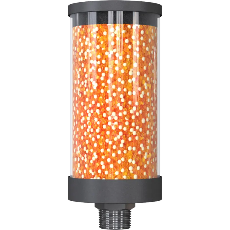 Vv-D 2L N1"M : Giebel Vv-D Desiccant Breather Dryer, Disposable, No Check Valve, 51-200 Ml Water Capacity, Fkm Seals, 3-Micron Paper Filter, 1" Male Npt 1