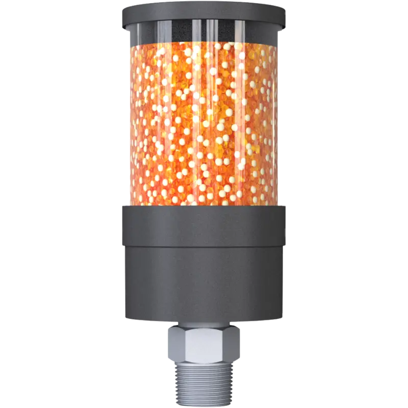 Vv-Dv 2M N1"M : Giebel Vv-Dv Desiccant Breather Dryer, Disposable, With Check Valves, 51-200 Ml Water Capacity, Fkm Seals, 3-Micron Paper Filter, 1" Male Npt 1