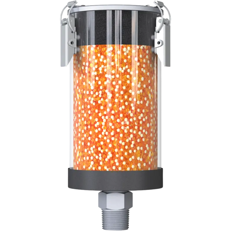 Vv-R 3M N1"M : Giebel Vv-R Desiccant Breather Dryer, Refillable, No Check Valves, 201-600 Ml Water Capacity, Fkm Seals, 3-Micron Paper Filter, 1" Male Npt 1