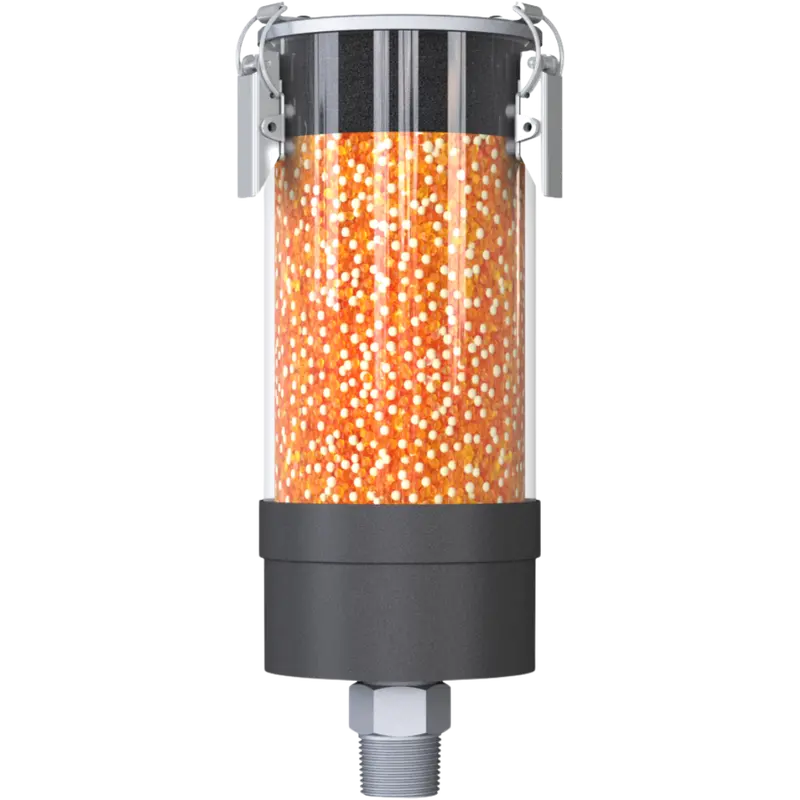 Vv-Rv 3M N1"M : Giebel Vv-Rv Desiccant Breather Dryer, Refillable, With Check Valves, 201-600Ml Water Capacity, Fkm Seals, 3-Micron Paper Filter, 1" Male Npt 1