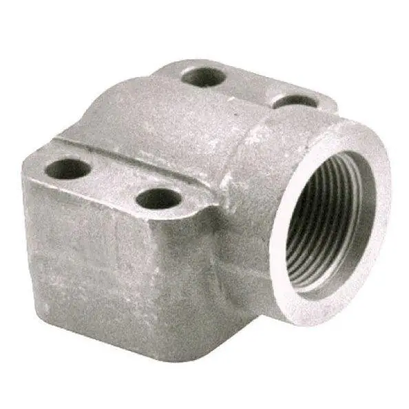 W164-32-32U : Afp Threaded Steel Elbow With O-Ring Groove, 2" Sae X 2" Code 61, Includes Flange, Bolts, O-Rings 1