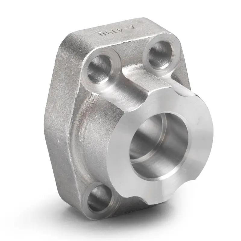 W5-24-20 : Afp Deep Socket Weld Tube Flange, Steel, Straight, 1.5 (1-1/2")  Tube X 1.25 (1-1/4") Code 61 Deep Socket Weld, No Bolts Or O-Rings Included 1
