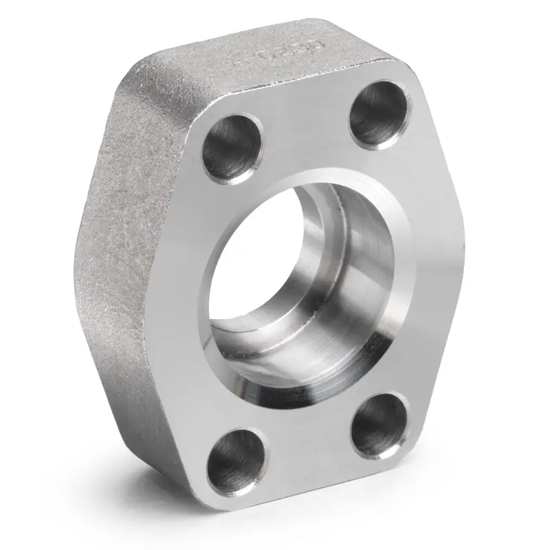 W60-8-8 : Afp Flat Socket Weld Pipe Flange, Steel, Straight, 0.5 (1/2")  Pipe X 0.5 (1/2") Code 62 Flat Socket Weld, No Bolts Or O-Rings Included 1