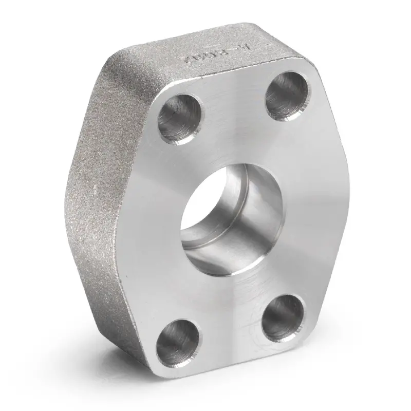 W62-20-16 : Afp Flat Socket Weld Tube Flange, Steel, Straight, 1.25 (1-1/4")  Tube X 1" Code 61 Flat Socket Weld, No Bolts Or O-Rings Included 1