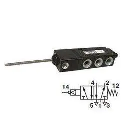 X3047222 - Norgren Super X Valve, 2-Position, 5-Way, Spool Configuration 3 Blocked, 1 To 2 And 4 To 5 In Neutral, 1/8" Npt, Inline, Mechanical, Antenna" 1