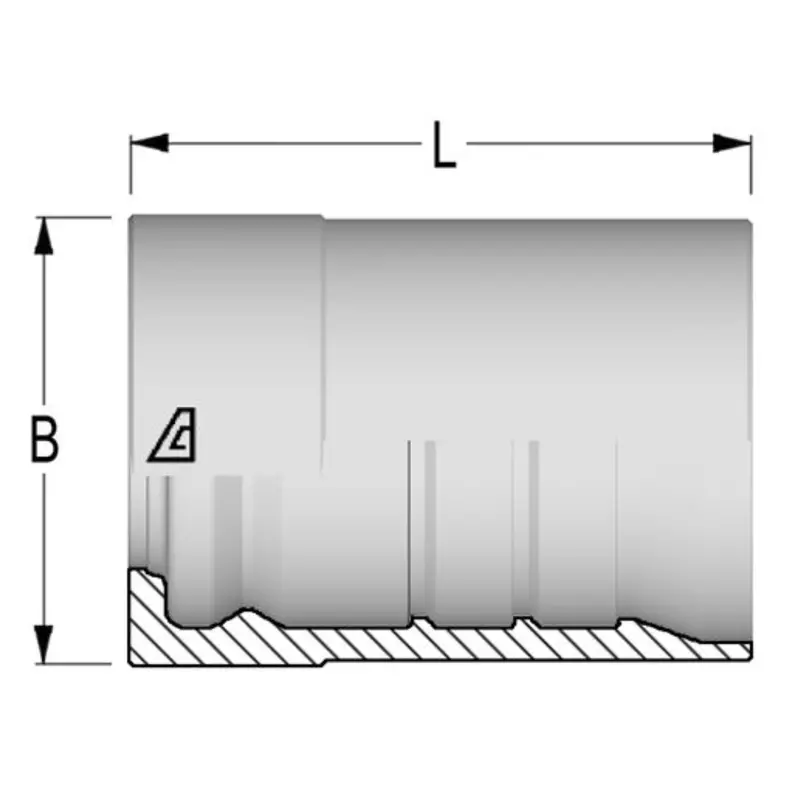 Xf1-24 : Alfagomma Steel Interlock Skive Ferrules, 1 1/2 (-24) 1