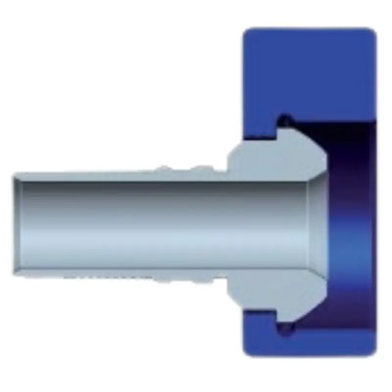 Z-3232-Mhun : Alfagomma Straight Steel Interlok Insert, 2 (-32) Hose X 2 (-32) Male Hammer Union Fig. 1502 Integral Fitting With Lug Nut 1