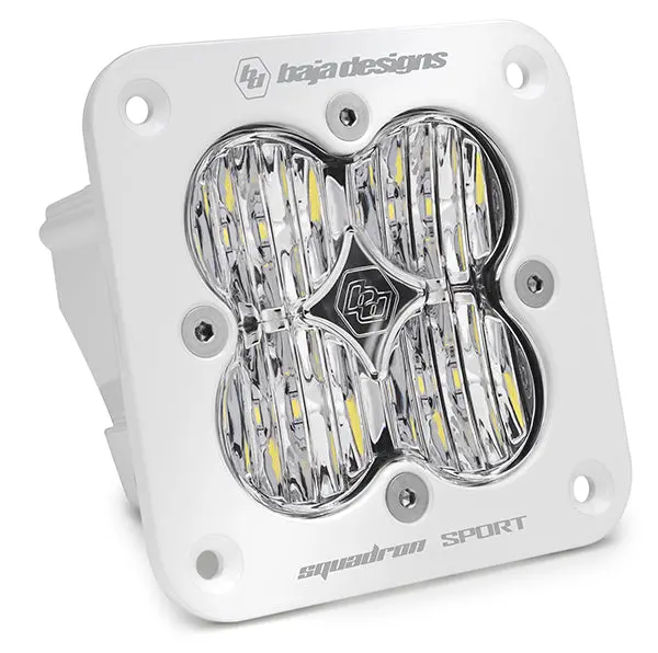 Baja Designs Squadron Sport Led Light Pod – Flush Mount, White Clear Lens, Wide Cornering Beam Pattern 1