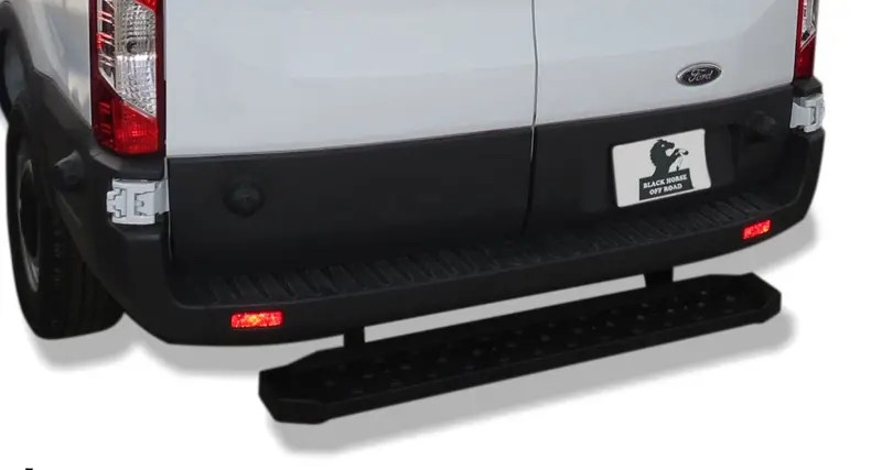 Black Horse Off-Road 8Ninva Spartan Rear Step Board – Heavy-Duty Steel Side Step 1