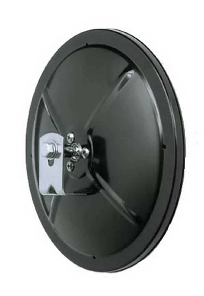 Cipa 48850 Convex Safety Mirror – 8.5-Inch Round, Black Finish, Left/Right Mountable 1
