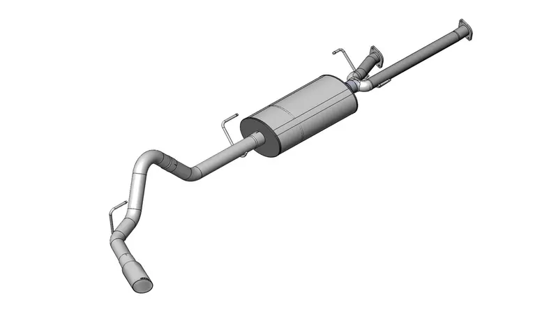 Corsa Performance Cat-Back Exhaust – 3-Inch Diameter, Single-Side Exit, Polished 4-Inch Slash Tip, Fits 2011–2022 Toyota Tundra Crew Max & Double Cab (5.7L V8, 145.7" Wheelbase) 1