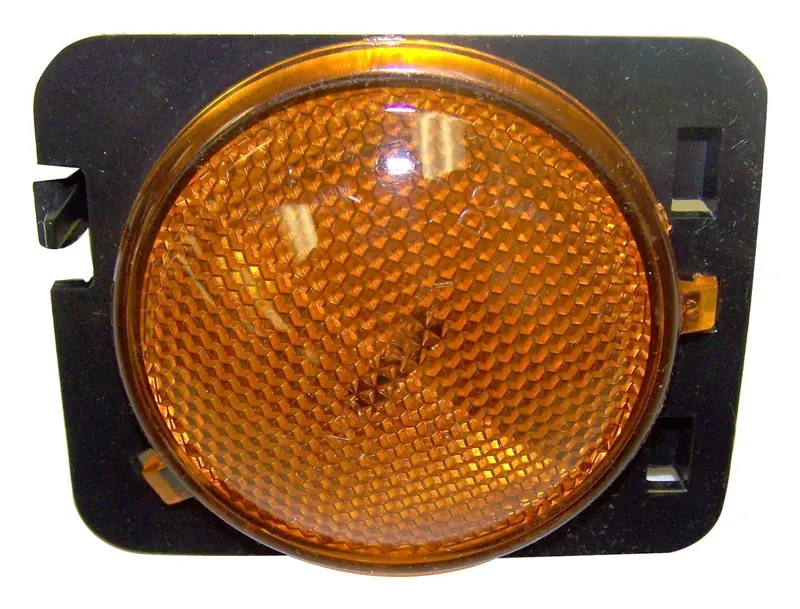 Crown Automotive Jeep Side Marker Light – Front Right, Amber Lens With Clear Bulb (Oem Replacement 55078144Aa) 1