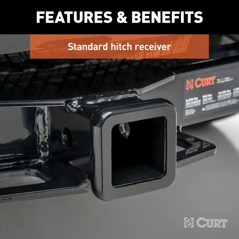Curt 2-Inch Front Receiver Hitch – Model 33055, Designed For Select Ford E-Series Vans 1