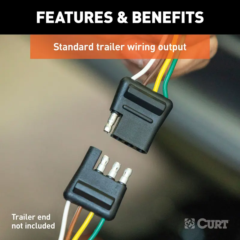 Curt 56216 Custom 4-Way Flat Trailer Wiring Harness For Buick Encore 1