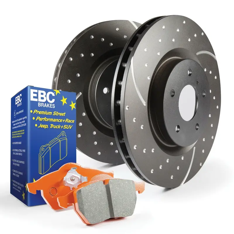 Ebc Brakes S8Kf1168 Orangestuff Brake Pads & Gd Rotors – Front Axle Kit 1