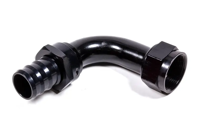Fragola 209020-Bl 90-Degree Push-Lock Hose Fitting — #20 Size, Matte Black Anodized 1