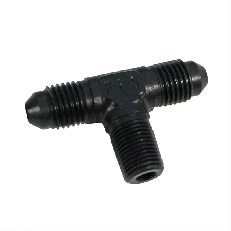 Fragola 482504-Bl 4An Black Tee Fitting – 1/8” Npt Port On Side 1
