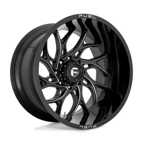 Fuel 1Pc D74124408445 D741 24X14 6X5.5 Gl-Blk-Mil -75Mm 1
