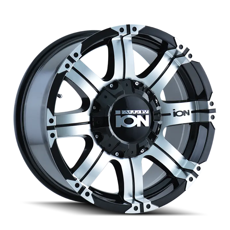 Ion Alloy Wheel – 17X9", Gloss Black/Machined Face/Lip, 6X135/6X139.7Mm Bolt Pattern 1