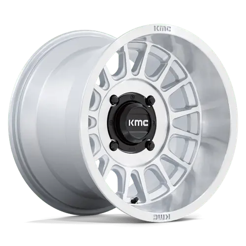 Kmc Powersports Ks138Sd15104400 15X10 Inch Silver & Machined Atv/Utv Wheel – 4X156 Bolt Pattern, 0Mm Offset 1