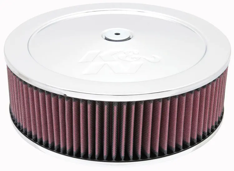 K&N Round Performance Air Filter Assembly – Reusable High-Flow Replacement 1