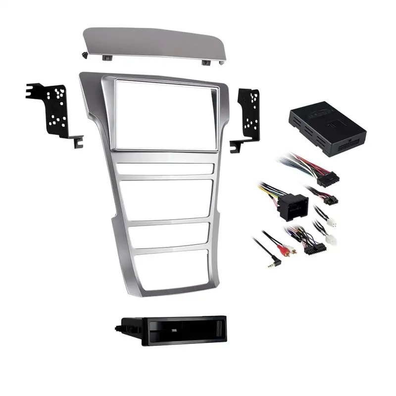 Metra 99-3018S Radio Installation Kit – Iso/Din Mount With Storage Pocket, Silver Finish 1
