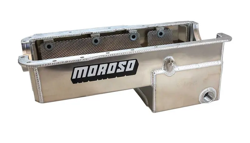 Moroso 20524 Fabricated Aluminum Rear-Sump Oil Pan For Small-Block Ford 351W Drag Engines 1