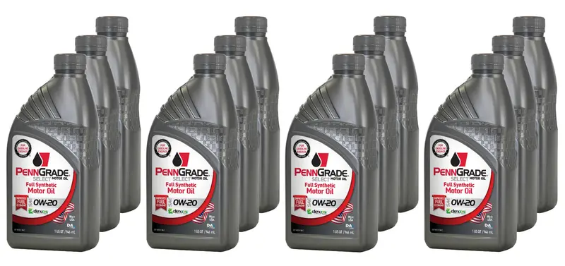 Penngrade Select 0W-20 Full-Synthetic Motor Oil – 12-Quart Case (12 X 1 Quart), Part #61526-12 1