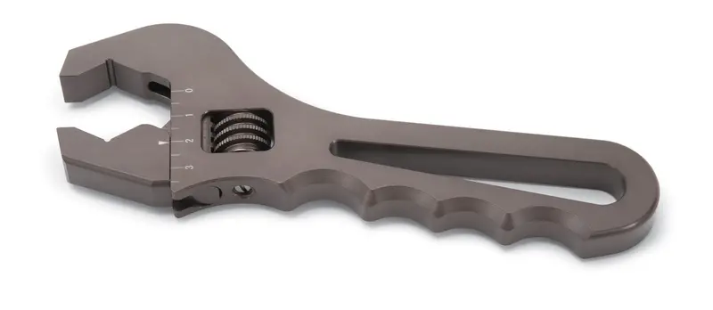 Russell 654410 Adjustable An Wrench – V-Flat Design, Aluminum Gray Anodized 1