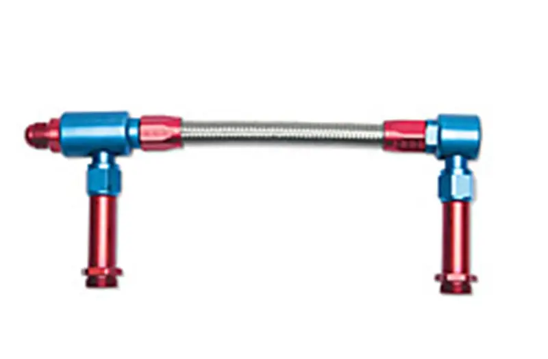 Russell Dual-Inlet Carburetor Fuel Line Kit – Complete Braided Hose Assembly 1