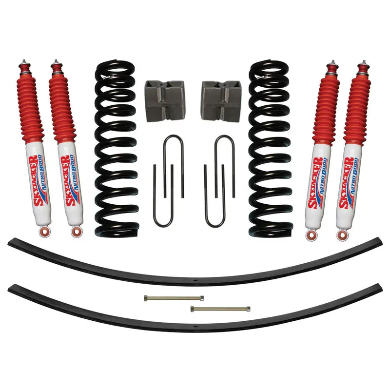 Skyjacker 179Pk-N 9-Inch Suspension Lift Kit – Includes Nitro Shocks, Front Coils, Rear Add-A-Leafs, U-Bolt Kit & Block 1