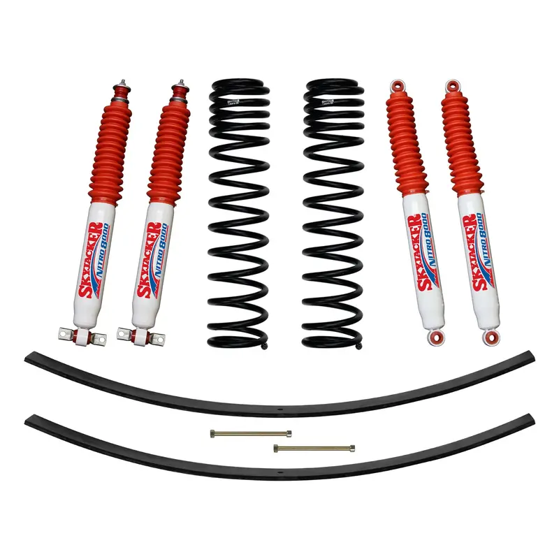 Skyjacker Jc305Bpnlt 3-Inch Lift Kit For 1986–1992 Jeep Comanche Mj – Includes Dual-Rate Front Coils, Rear Add-A-Leafs & Nitro 8000 Shocks 1