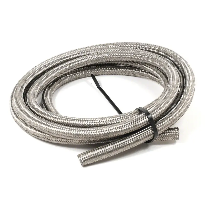Speedfx 5320615 Stainless Steel Braided Brake Hose – Dot Compliant, High-Pressure Rated 1