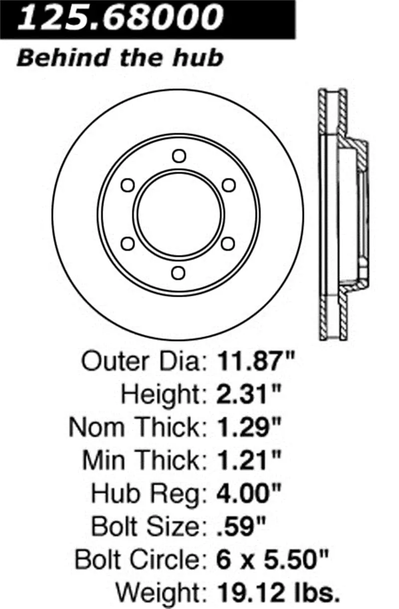 Stoptech 125.68000Cry Front Cryo-Treated High-Carbon Brake Rotors 1
