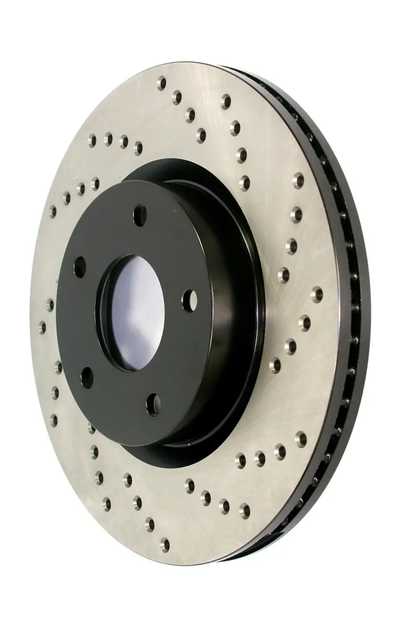 Stoptech 128.33098Cl Cryo-Treated Front Left Cross-Drilled Brake Rotor 1