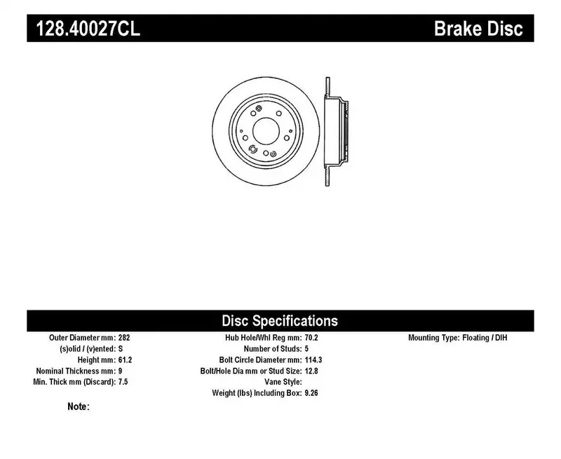 Stoptech Cryo-Treated Cross-Drilled Rear Left Brake Rotor – Precision-Engineered For Durability 1