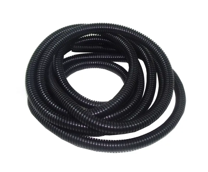Taylor Cable Convoluted Tubing – 3/8" I.D., 50-Foot Black Roll For Wire And Hose Protection 1